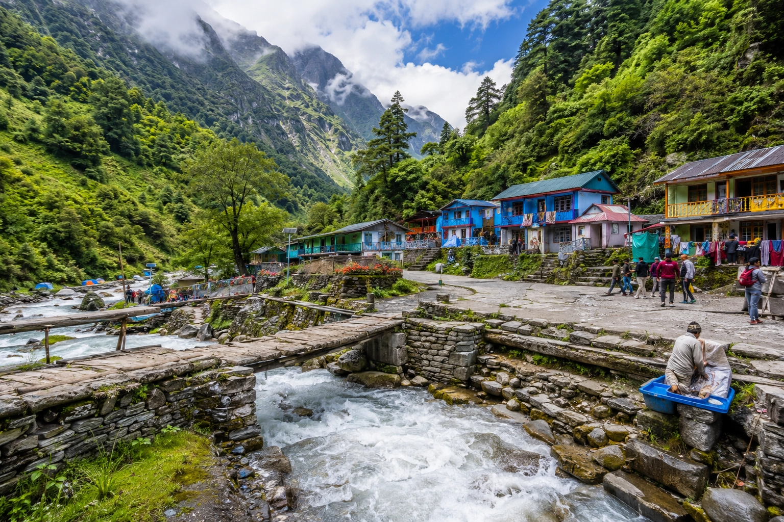 Ghangaria base camp stay for Valley of Flowers tour