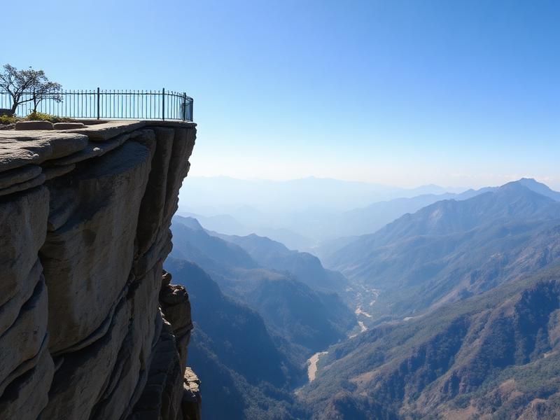 Chauli Ki Jali cliff viewpoint in Mukteshwar with dramatic valley and mountain views