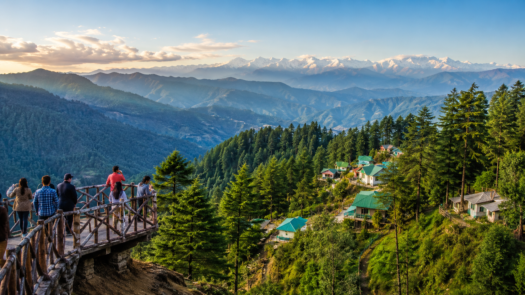 Dhanaulti mountain viewpoint representing Garhwal hill travel