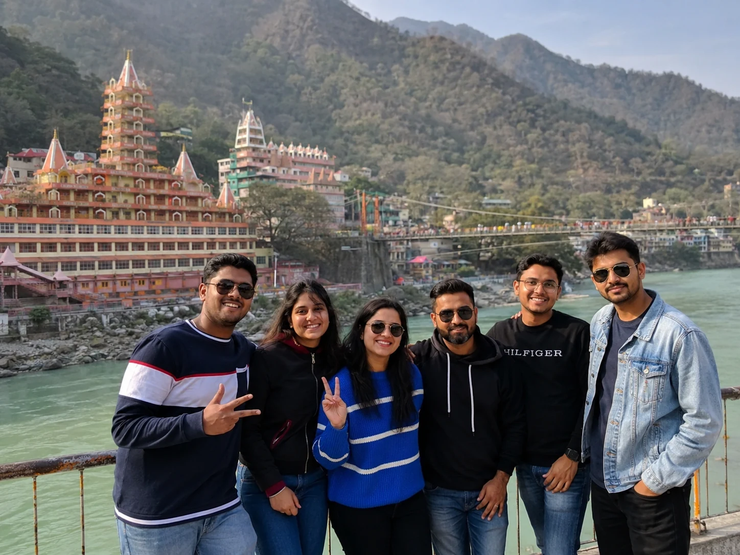 Group tour in Rishikesh with local travel support